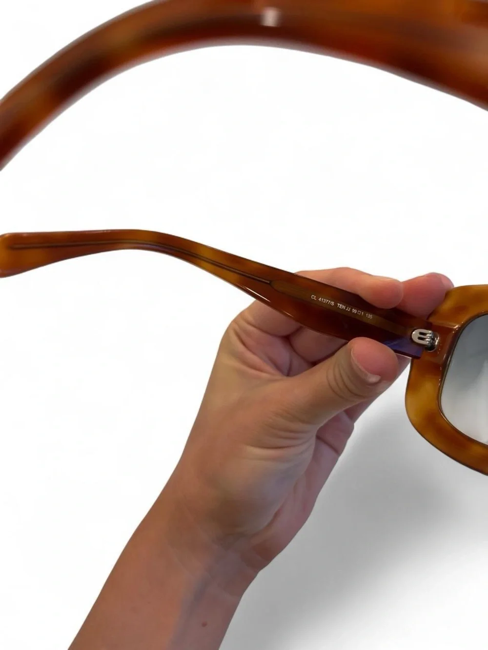 Tortoiseshell Shield Sunglasses - Brown Frame, Gray Lenses